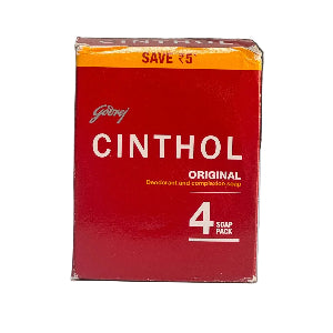 Cinthol Original Red Soap 4pcs set 400g - Godrej