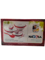 19pcs Round Dinner Set Micro Dishwasher Freezer Safe - Nayasa