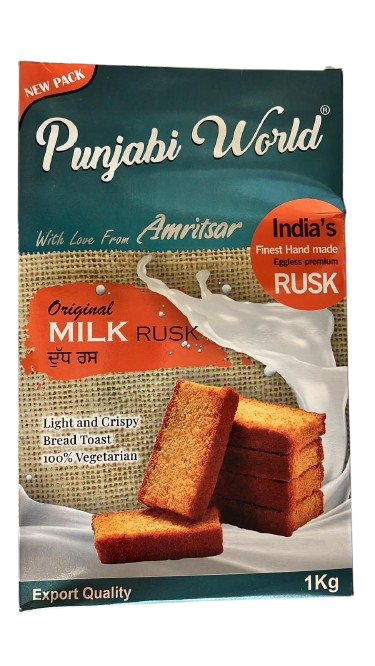Amritsar Milk (Original) Rusk 1kg - Punjabi World