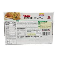 Jumbo Punjabi Samosa 25pcs (1.875kg) - Ashoka
