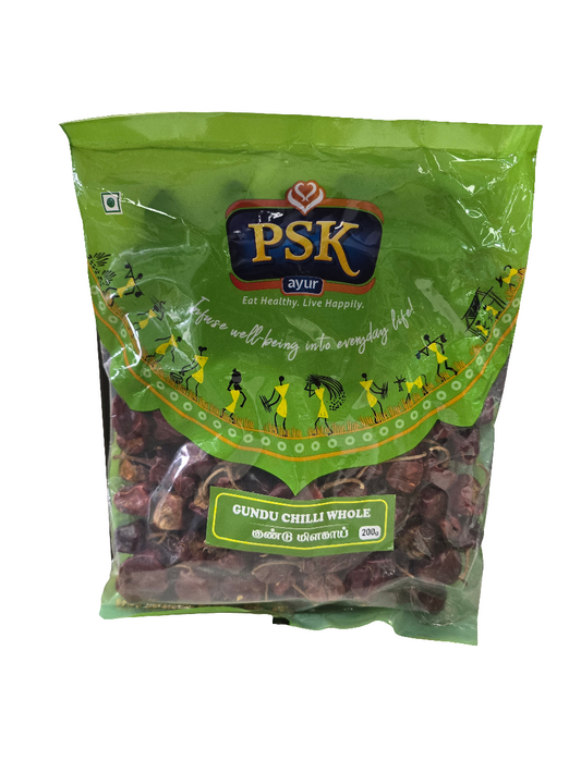 Gundu (Ramnad) Chilli Whole 200g - PSK
