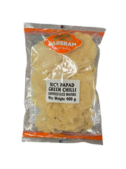 Rice Papad Green Chilli 400g - Parsram