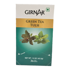 Green Tea Tulsi 36 Tea Bags - Girnar