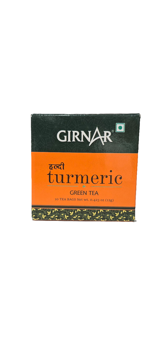 Green Tea Turmeric 10 Bags - Girnar