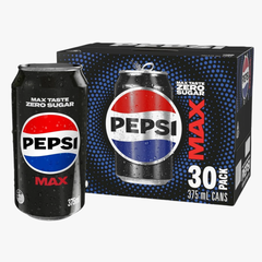 Max Cola Soft Drink Cans 30x375ml 30 Pack - Pepsi