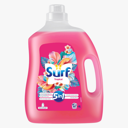 Laundry Liquid Detergent Tropical 80 Washes (4L) - Surf