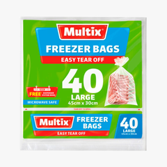 Large Freezer Bags 45cm x 30cm 40 pack - Multix
