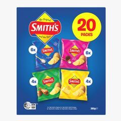 Crinkle Cut Chips Lunchbox Multipack 20 Pack 380g - Smith's