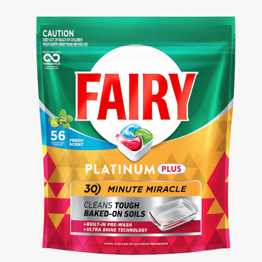 Platinum Plus Stain Remover Dish Tabs 56PACK - Fairy