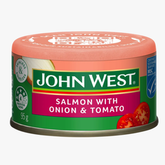 Salmon Tempters Onion Tomato 95g - John West