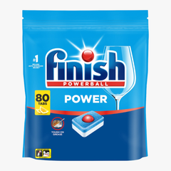 Power Dishwashing Tablets Lemon 80 Pack - Finish