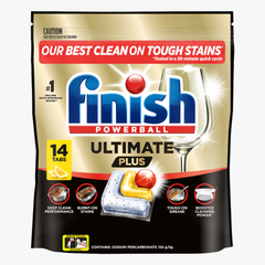 Ultimate Plus Dishwashing Tablets Lemon 14 Pack - Finish