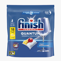 Quantum Dishwashing Tablets Lemon 18 Pack - Finish