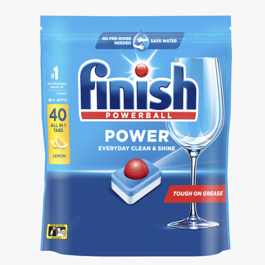 Power Dishwashing Tablets Lemon 40 Pack - Finish