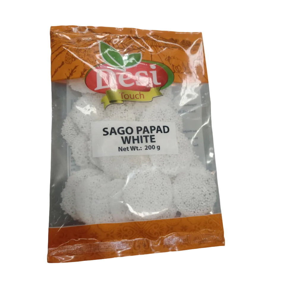 sago papad white