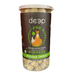 Fox Nuts Popped Lotus seeds Pudina(Mint) Makhana 90g - Deep