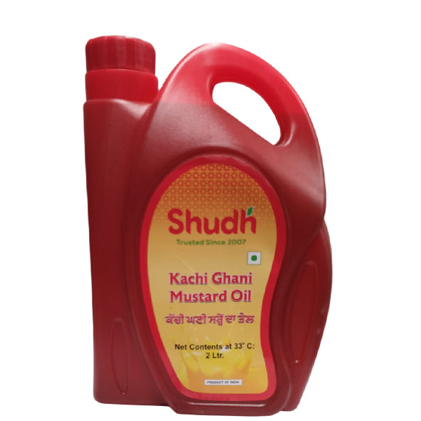 Kachi Ghani Mustard Oil 2L - Shudh
