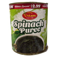 Spinach Puree 850g- Uttam
