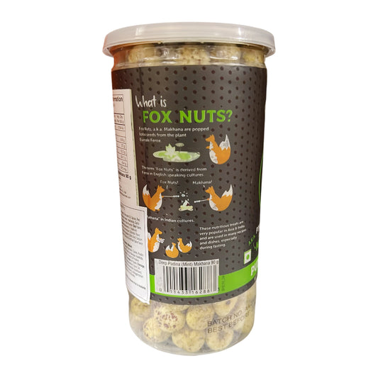 Fox Nuts Popped Lotus seeds Pudina(Mint) Makhana 90g - Deep