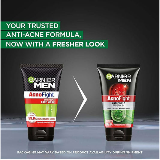Garnier Men Acno Fight Anti Pimple Face wash 100g - Garnier