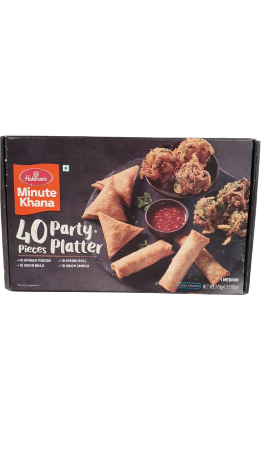 40 party pieces platter 770g- Haldiram