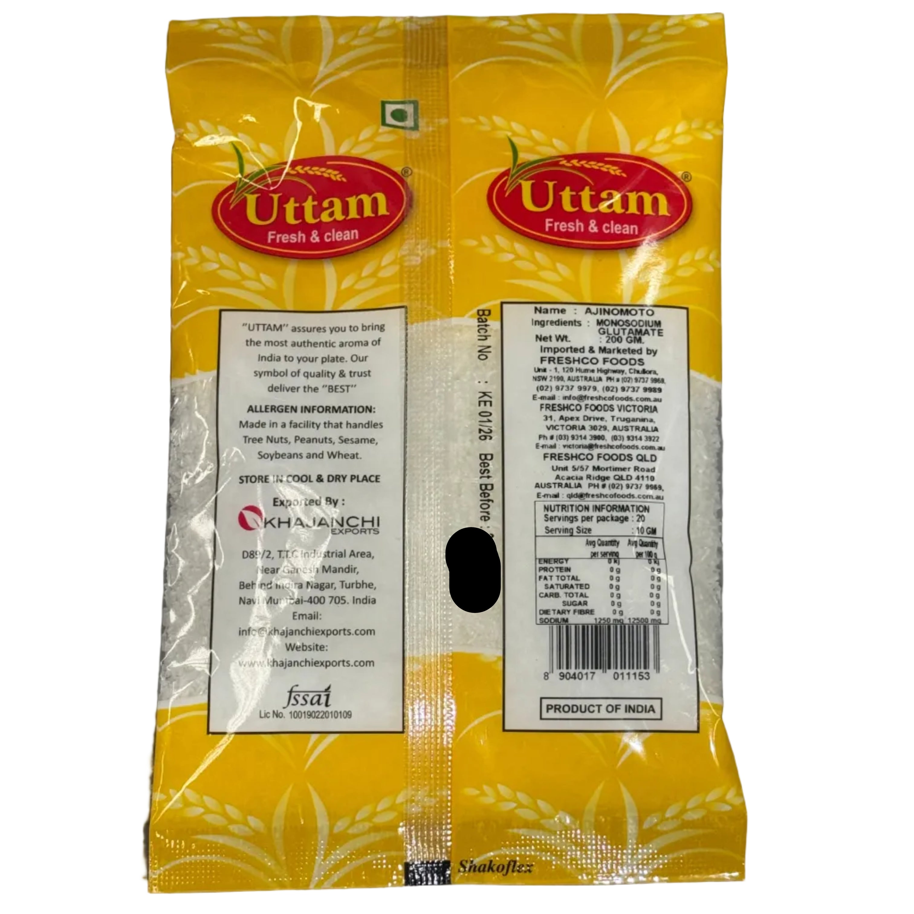 Ajino moto Salt 200g Uttam