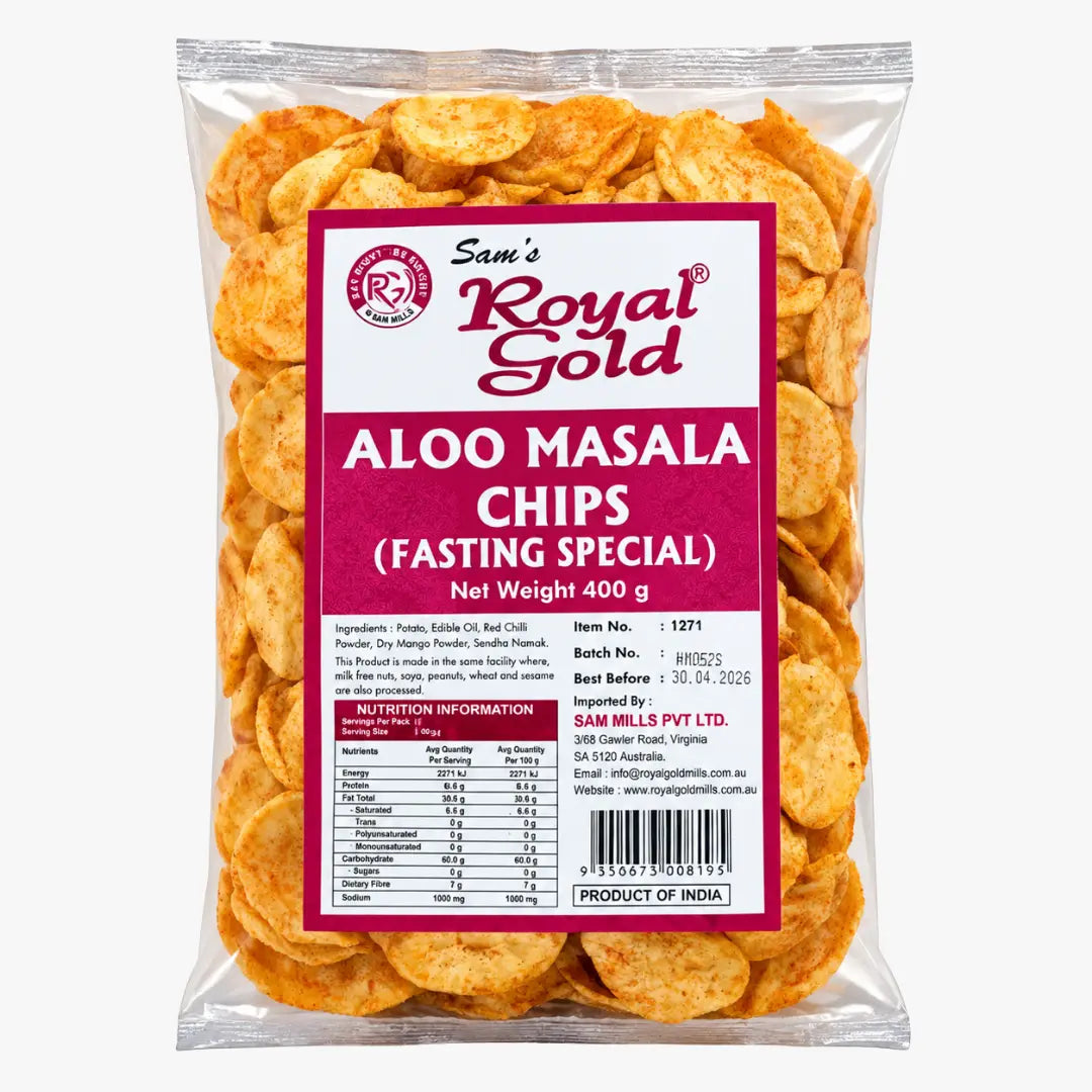 Aloo Masala Chips Fasting Special 400g - Sam's Royal Gold