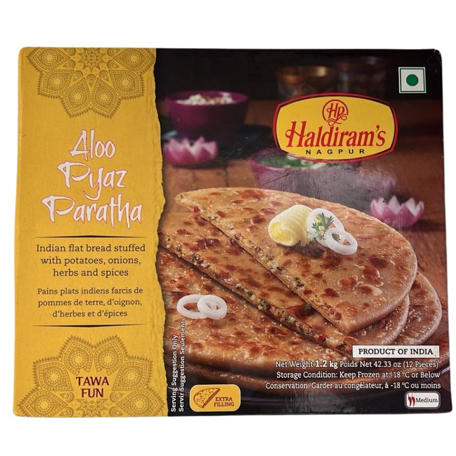 Aloo Pyaz Paratha 12pcs (1.2kg) - Haldiram Nagpur