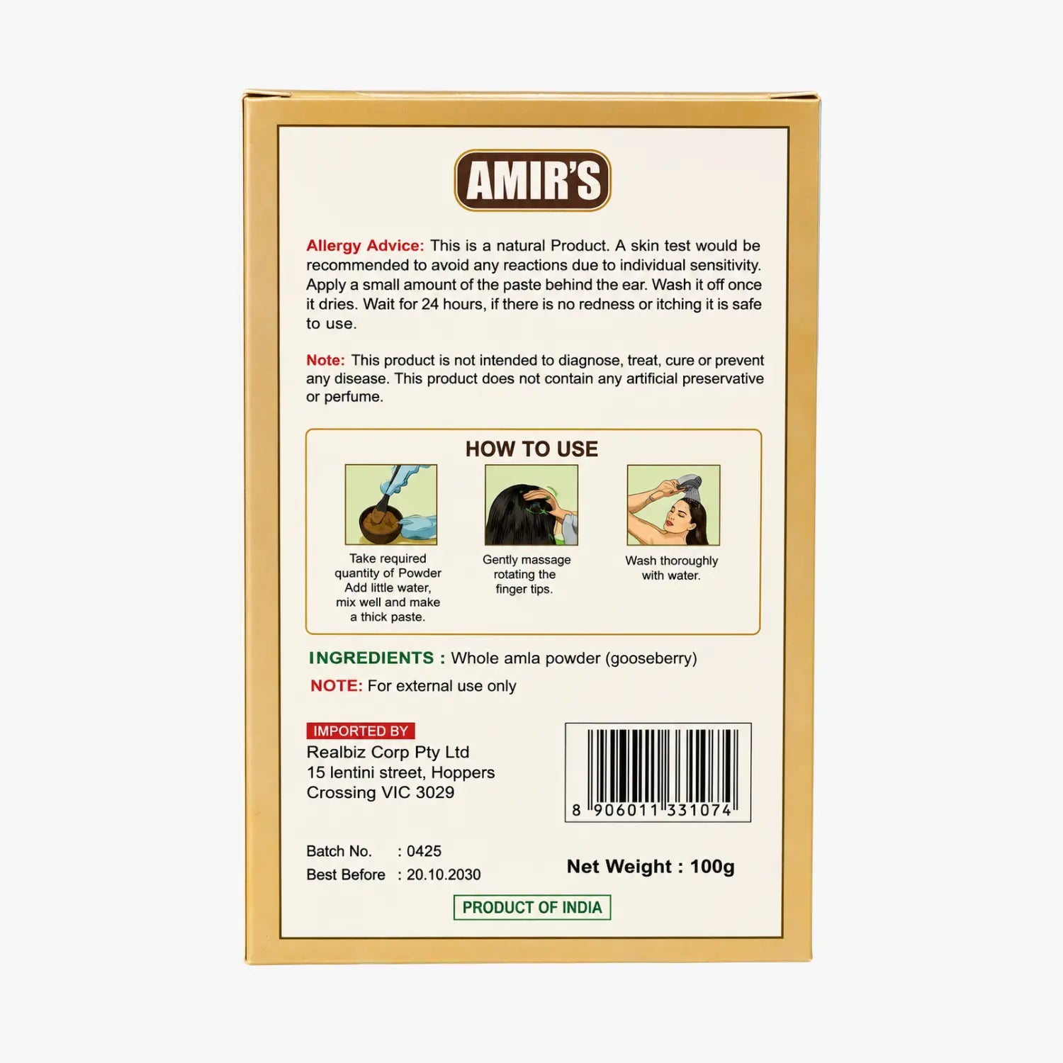 Amir's Amla Powder 100g 