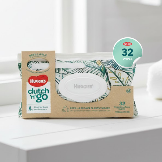Baby Wipes Clutch And Go Unscented 32 Wipes - Huggies