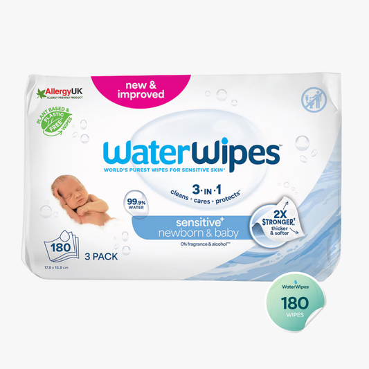 Baby & Newborn Sensitive Wipes 180 Wipes - Waterwipes