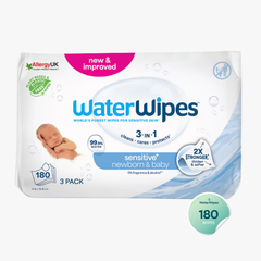 Baby & Newborn Sensitive Wipes 180 Wipes - Waterwipes