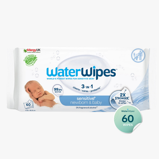 Baby & Newborn Sensitive Wipes 60 Wipes - Waterwipes