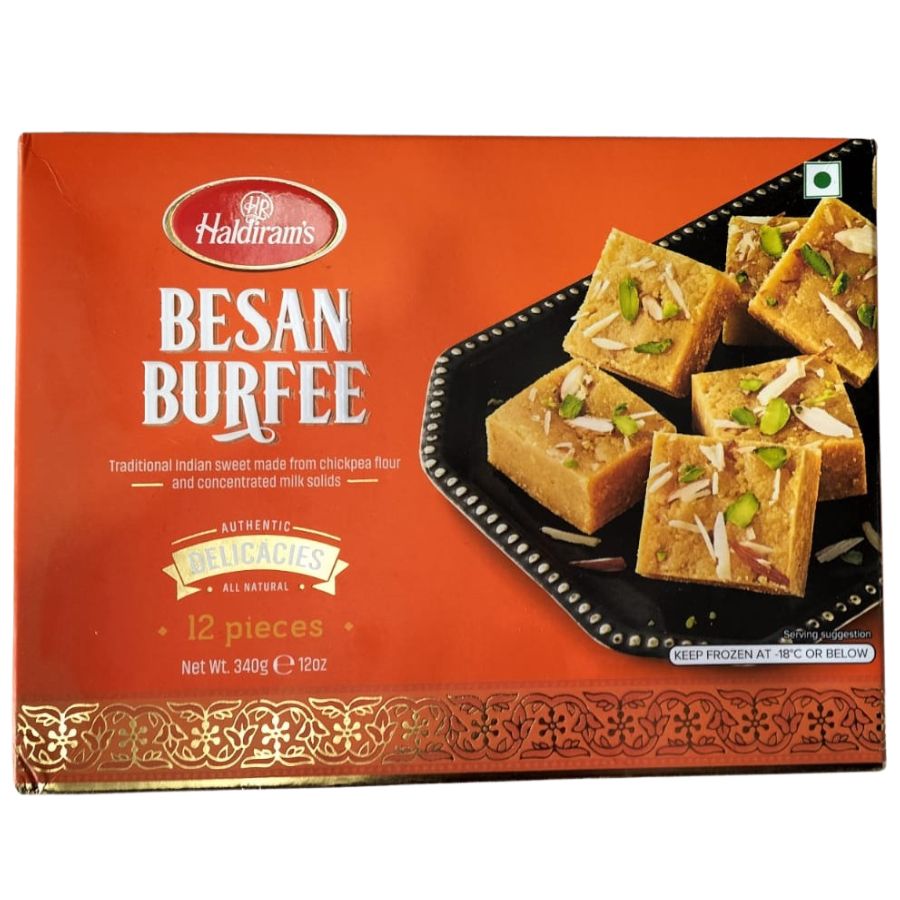 Besan Burfee (Frozen) 12pcs - Haldiram's