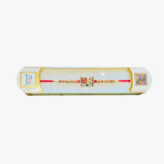 Bhai Rudraksha Stone Rakhi 1