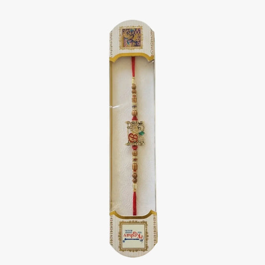 Bhai Rudraksha Stone Rakhi