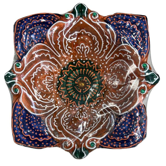 Big Decorated Diya (Design#9) Color May Vary