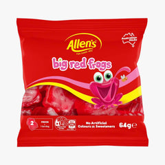 Big Red Frogs Lollies 64g - Allen's