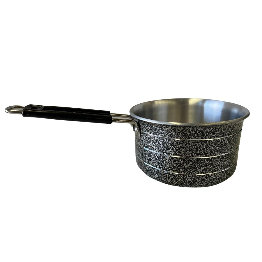 Black Silver Sauce Pan 17.5cm (Premium Aluminium) - Nagina (1)