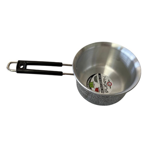 Black Silver Sauce Pan 19cm (Premium Aluminium) - Nagina