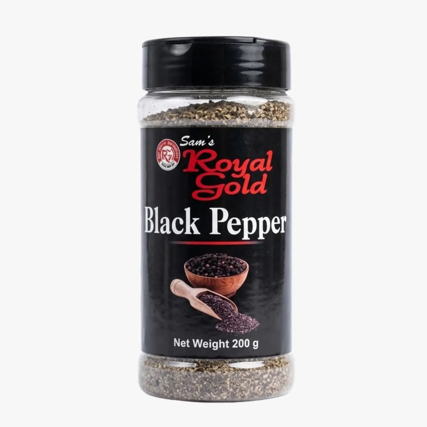 Black Pepper Powder Sprinkler 200g - Sam's Royal Gold