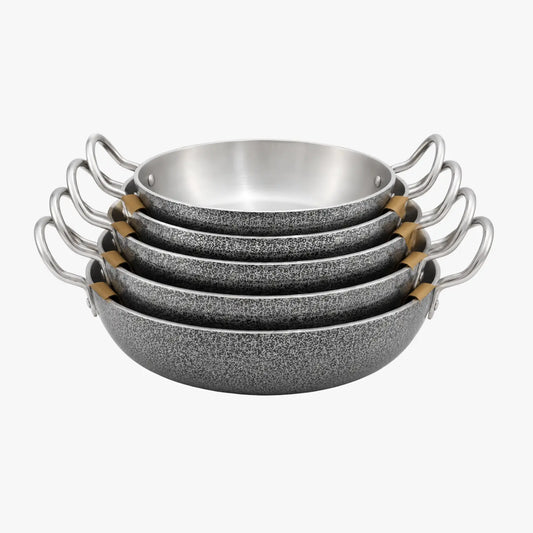 Black & Silver Kadai 12cm - Maira Imports