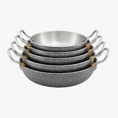 Black & Silver Kadai 15cm - Maira Imports