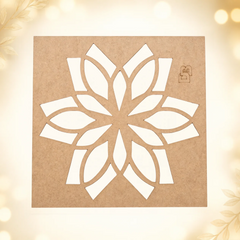 Blooming Star Petal Pattern Stencils
