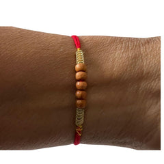 Brown Beads Rakhi (Design#3)