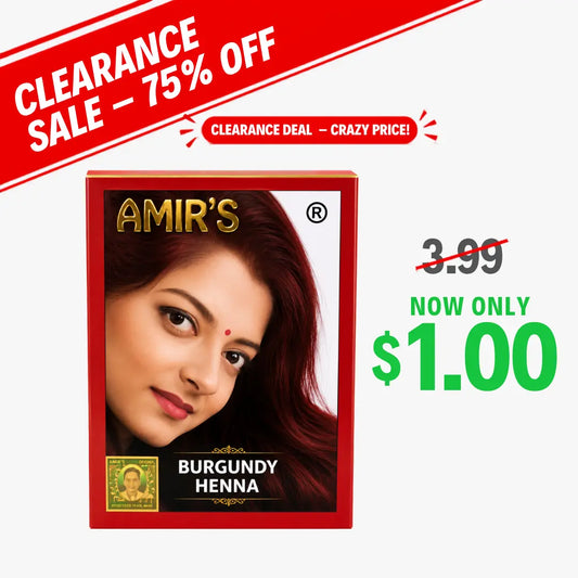 Burgundy Heena Mehandi Colour 60g - Amir's (Clearance)