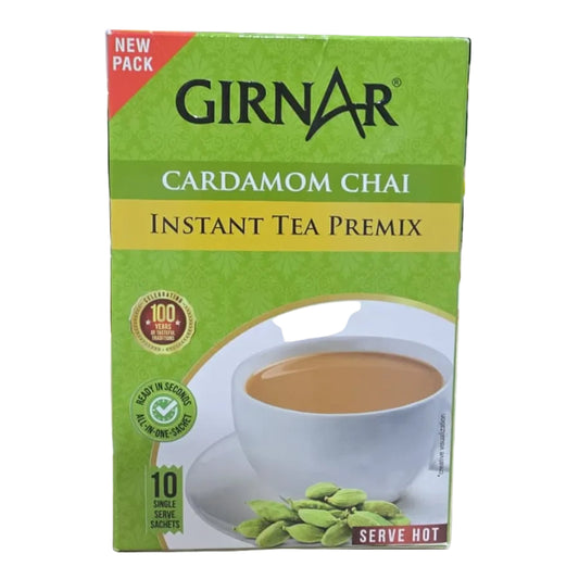 Cardamom Chai Instant Premix Tea 140g (10 Bags) - Girnar