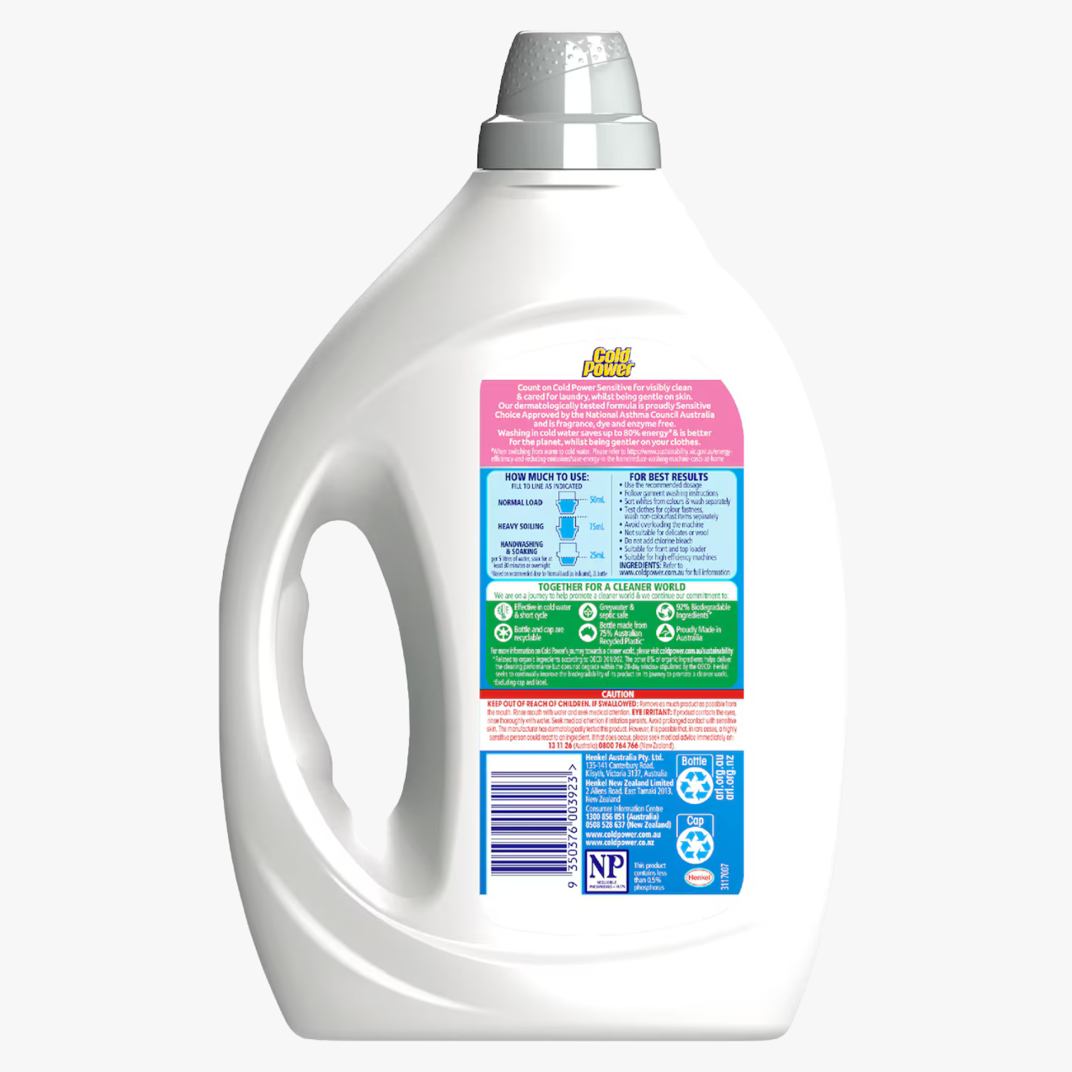Cold Power Sensitive Clean Laundry Liquid 2L 