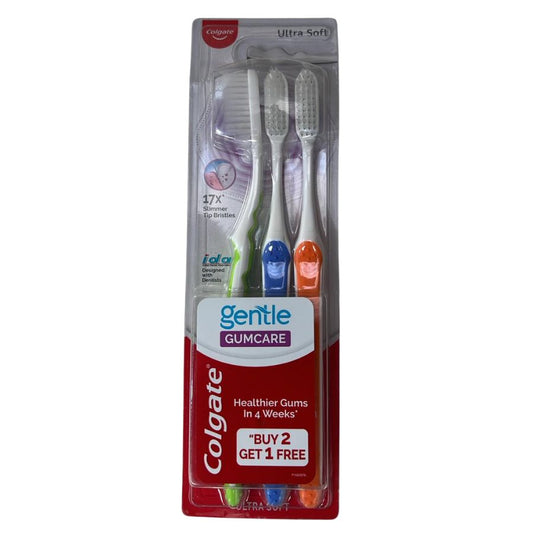 Colgate Tooth Brush (Gentle Gum Care) Color May Vary (Pack of 3)