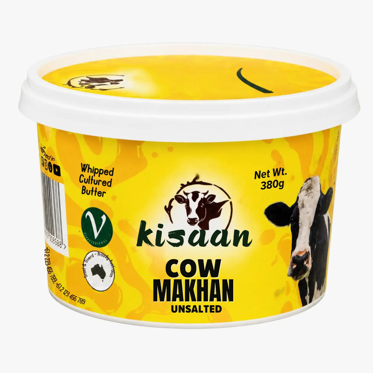 Cow Makhan Unsalted 380g - Kisaan